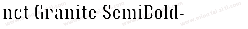 nct Granite SemiBold字体转换